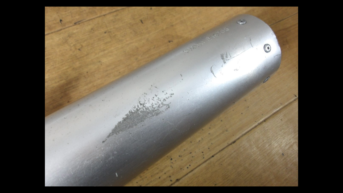 Suzuki RG250γ Gamma GJ21A Genuine Left & Right Muffler Silencers – OEM Used
