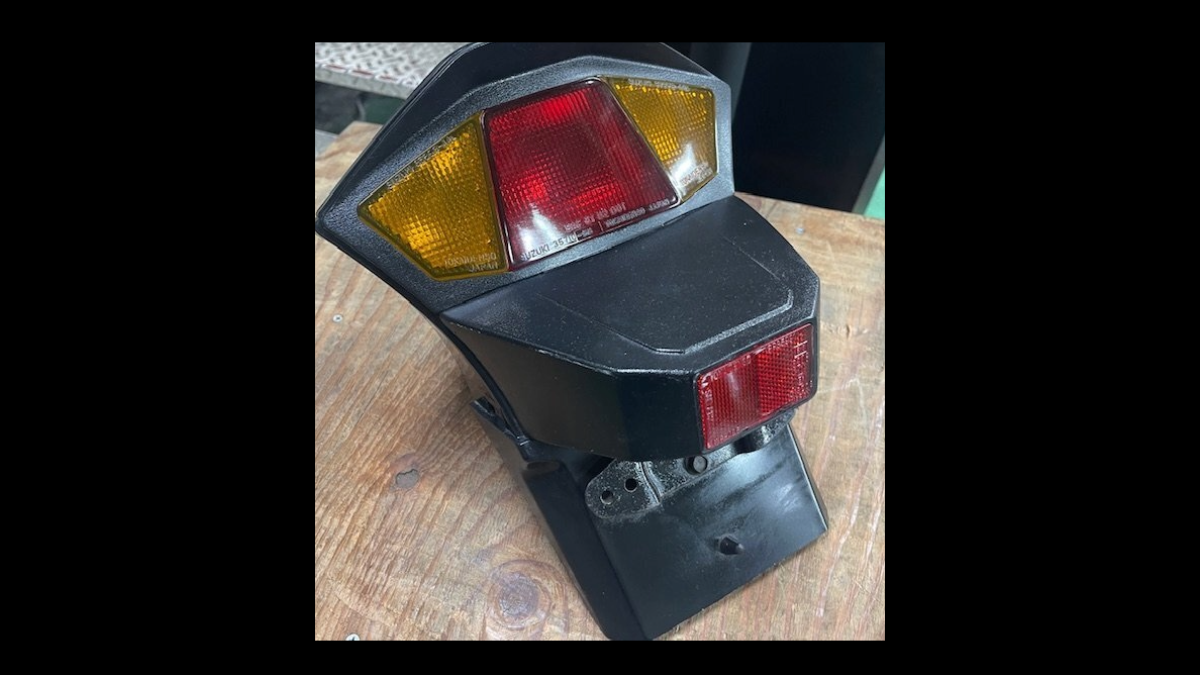 Used Genuine Tail Light Assembly for 1984 Suzuki GSX750S-3 Katana – OEM Rear Combination Lamp in Good Condition