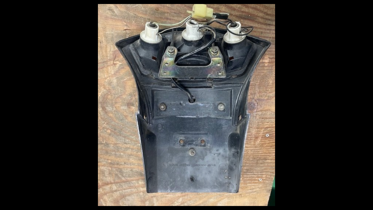 Used Genuine Tail Light Assembly for 1984 Suzuki GSX750S-3 Katana – OEM Rear Combination Lamp in Good Condition