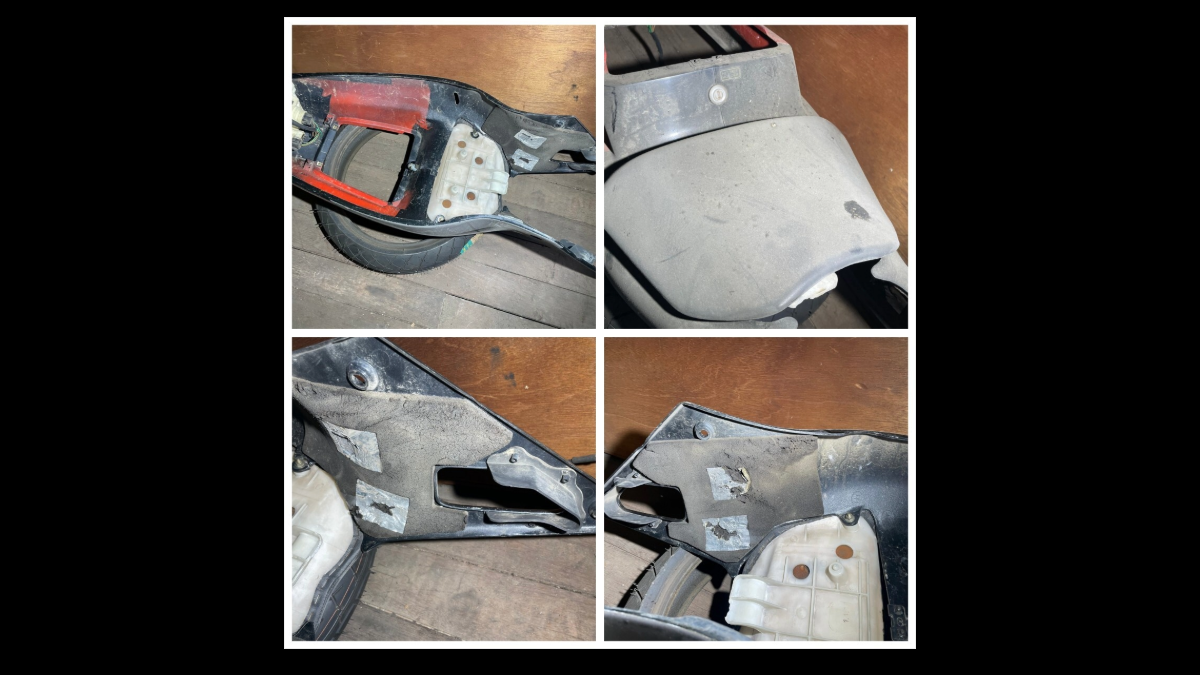 Genuine Tail Cowl with Lamp & Seat – Honda VFR400R | Untested, Needs Cleaning