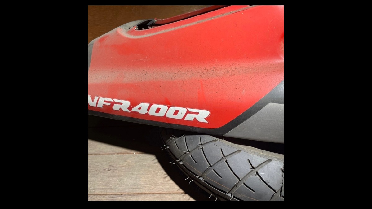 Genuine Tail Cowl with Lamp & Seat – Honda VFR400R | Untested, Needs Cleaning