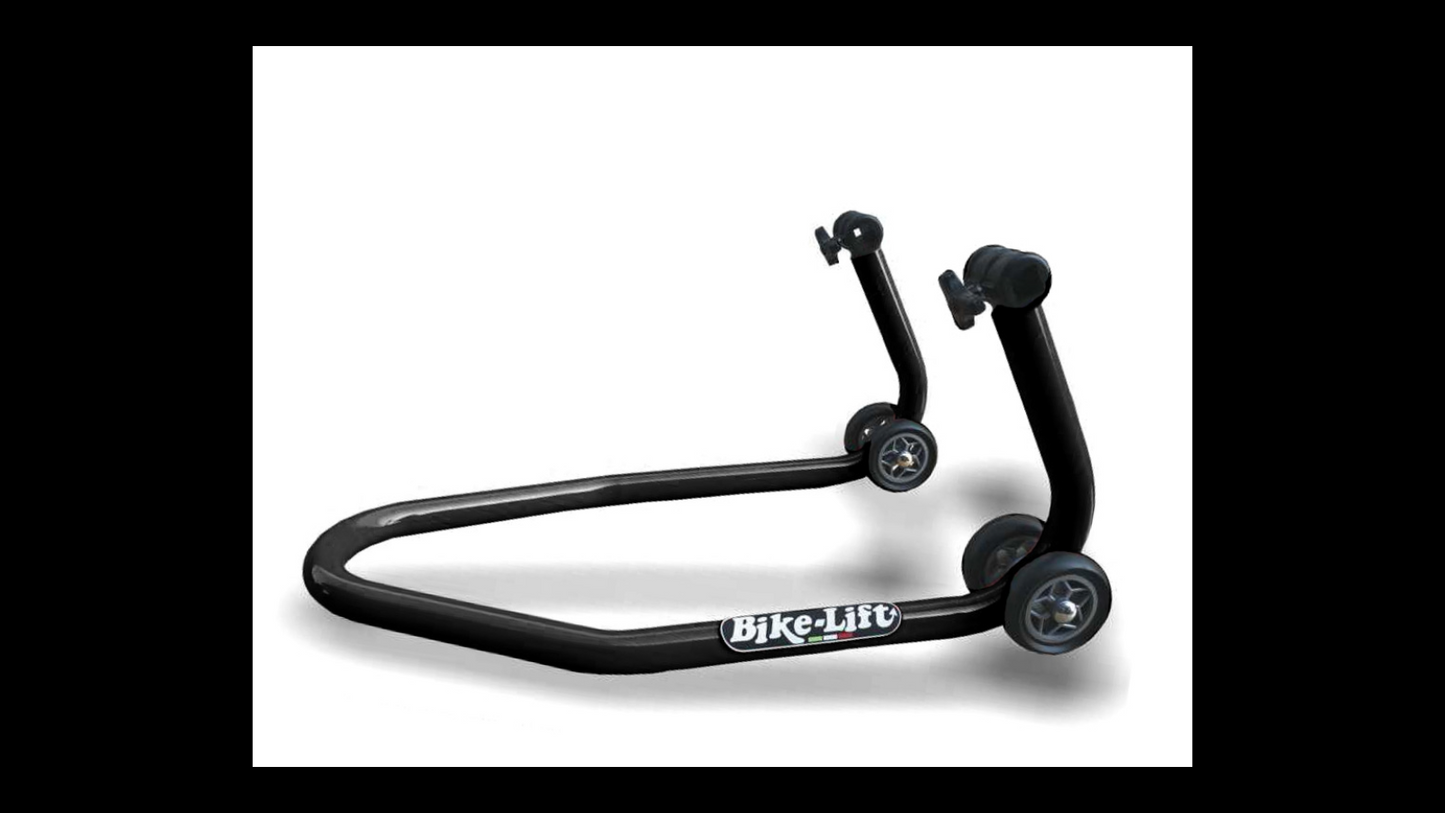 Bike Lift FS10 Front Stand – Black | Universal Adjustable Fork Stand (FS-10 + SAC-10 Cones)