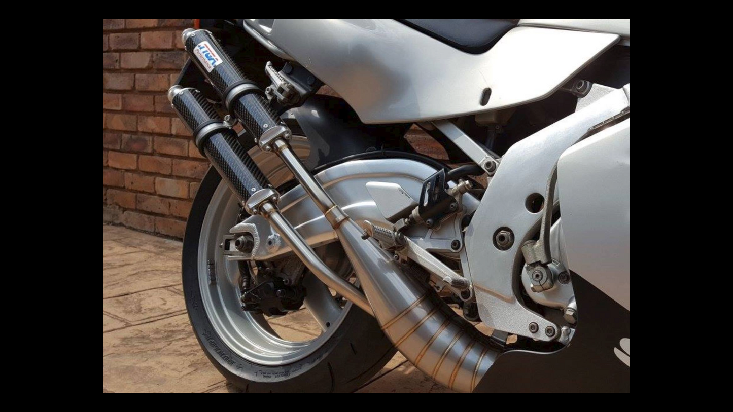 TYGA GP-Type Stainless Steel Exhaust Chambers – Suzuki RGV250 VJ22 (EXCS-0010)