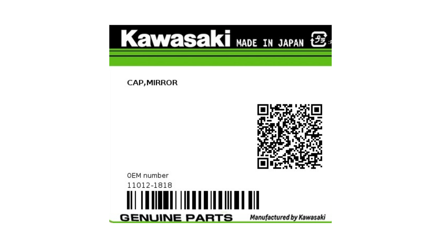 Kawasaki Mirror Cap – Part #11012-1818
