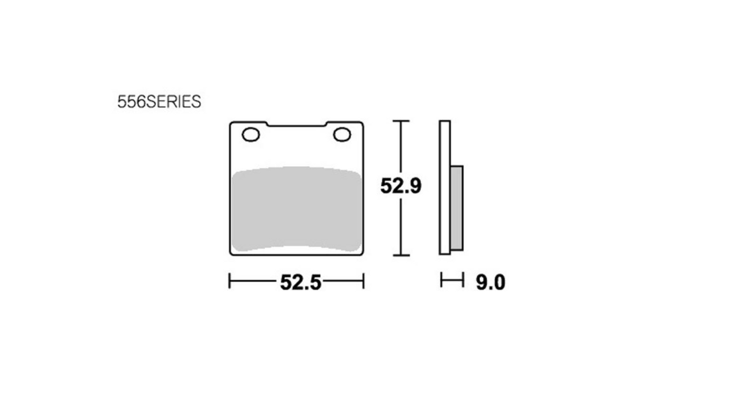 SBS Street Ceramic 556HF Brake Pads – High-Performance Stopping Power