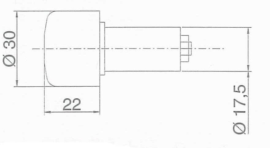 Buzzetti Bar End Weight - Black - Diam. 17.5 - 120 gm