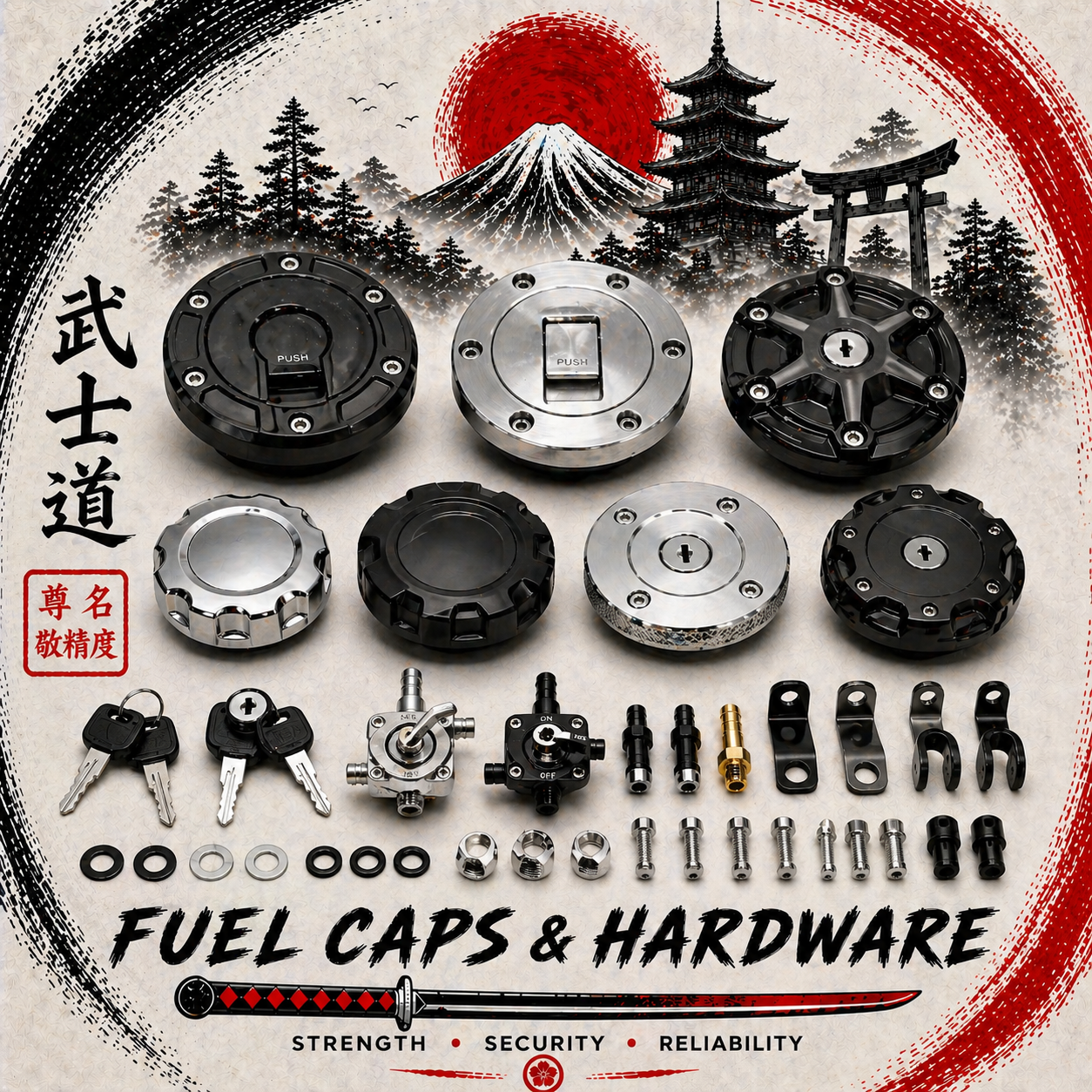 Fuel Caps and Hardware
