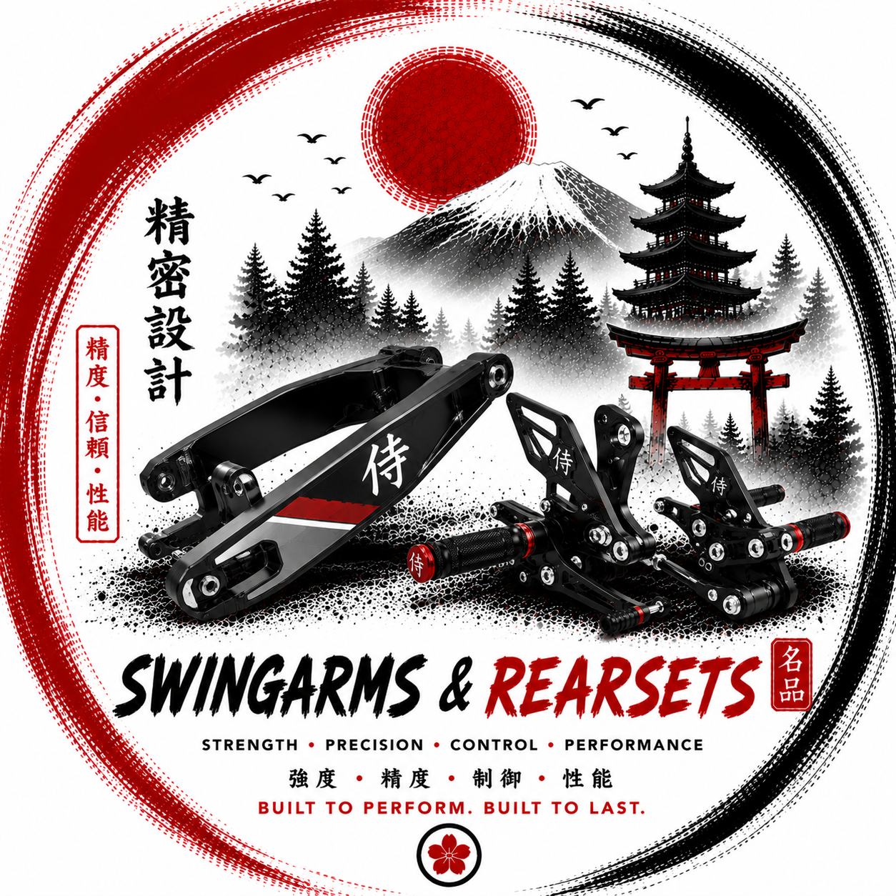 Swingarm and Rearsets