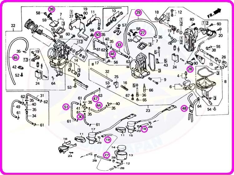 DMR-Japan Carburetor Hose Set – 18E14-2 Honda NSR250R MC18 (1989)