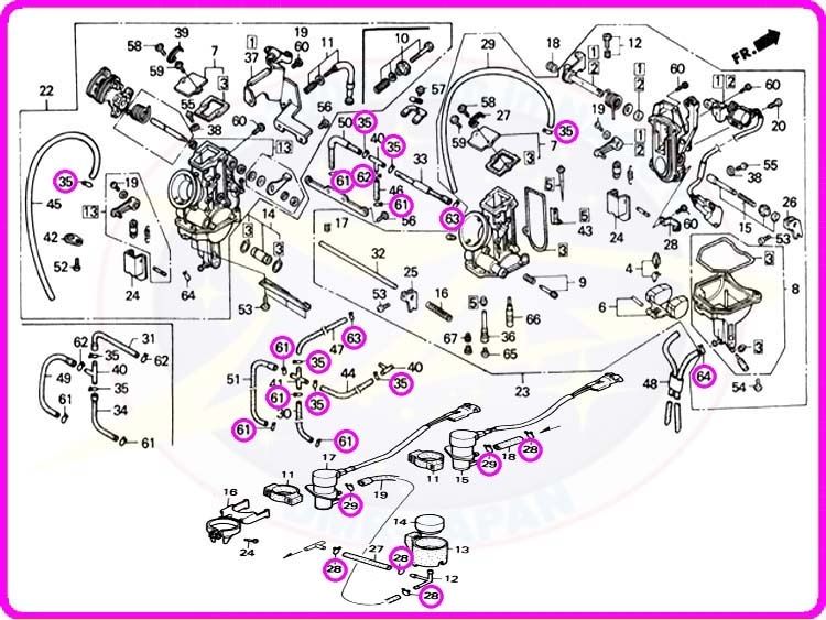 DMR-Japan Carburetor Hose Set – 18E14-2 Honda NSR250R MC18 (1989)