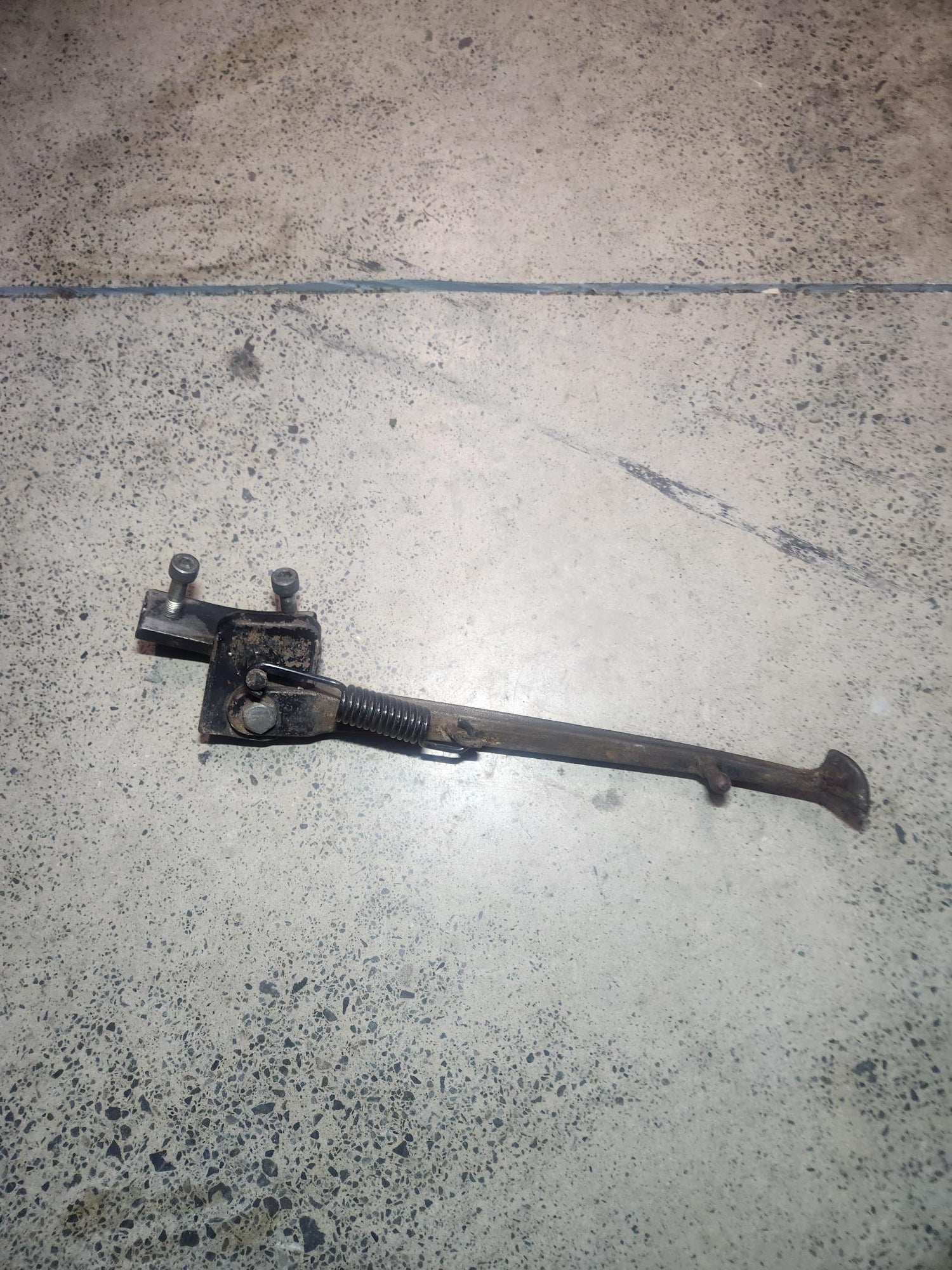 Suzuki RG250 GJ-21B Used Side Stand with Mounting Bracket