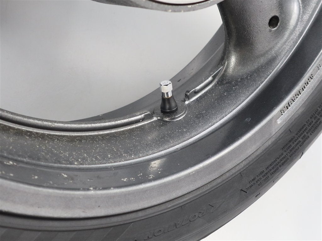 1989 Suzuki GSX-R1100K Rear Rim with Pirelli Diablo Rosso Tire