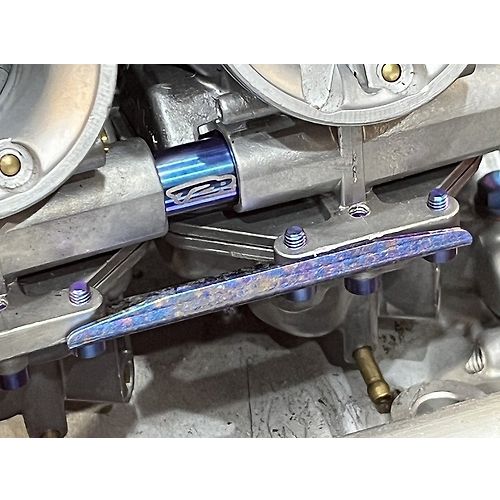 T2 Racing Titanium Carburetor Under Bracket