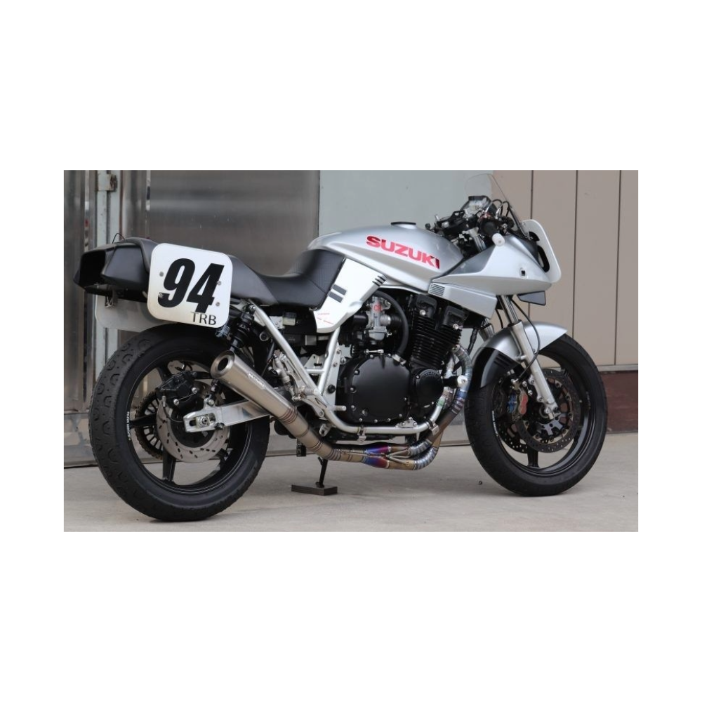 SSP Factory WAGIRI Megaphone Exhaust – Titanium Racing System (GSX750S / GSX1100S)