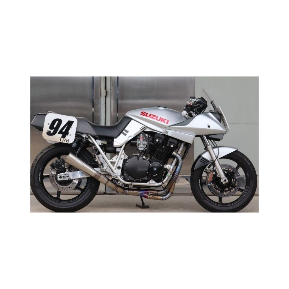 SSP Factory WAGIRI Megaphone Exhaust – Titanium Racing System (GSX750S / GSX1100S)