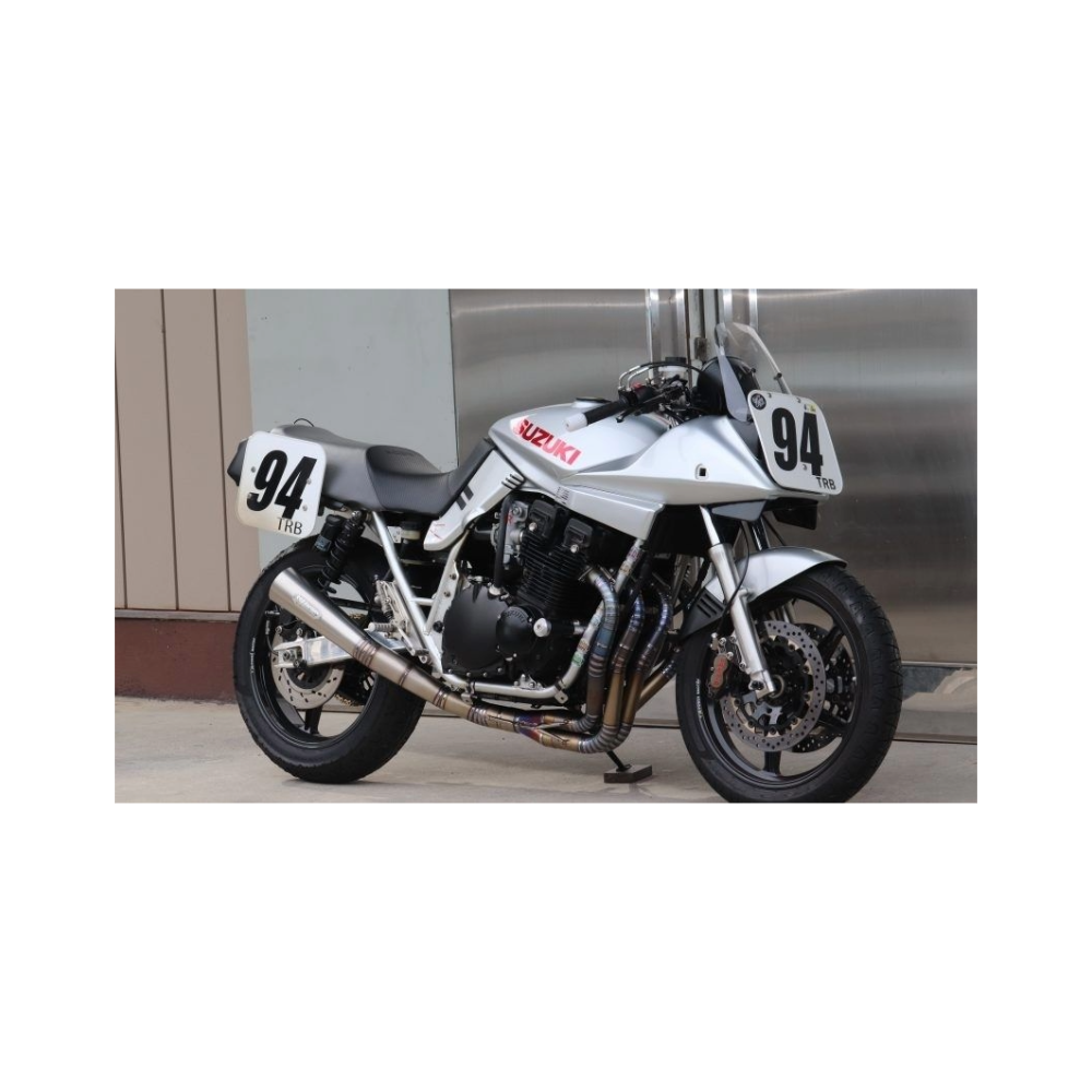 SSP Factory WAGIRI Megaphone Exhaust – Titanium Racing System (GSX750S / GSX1100S)