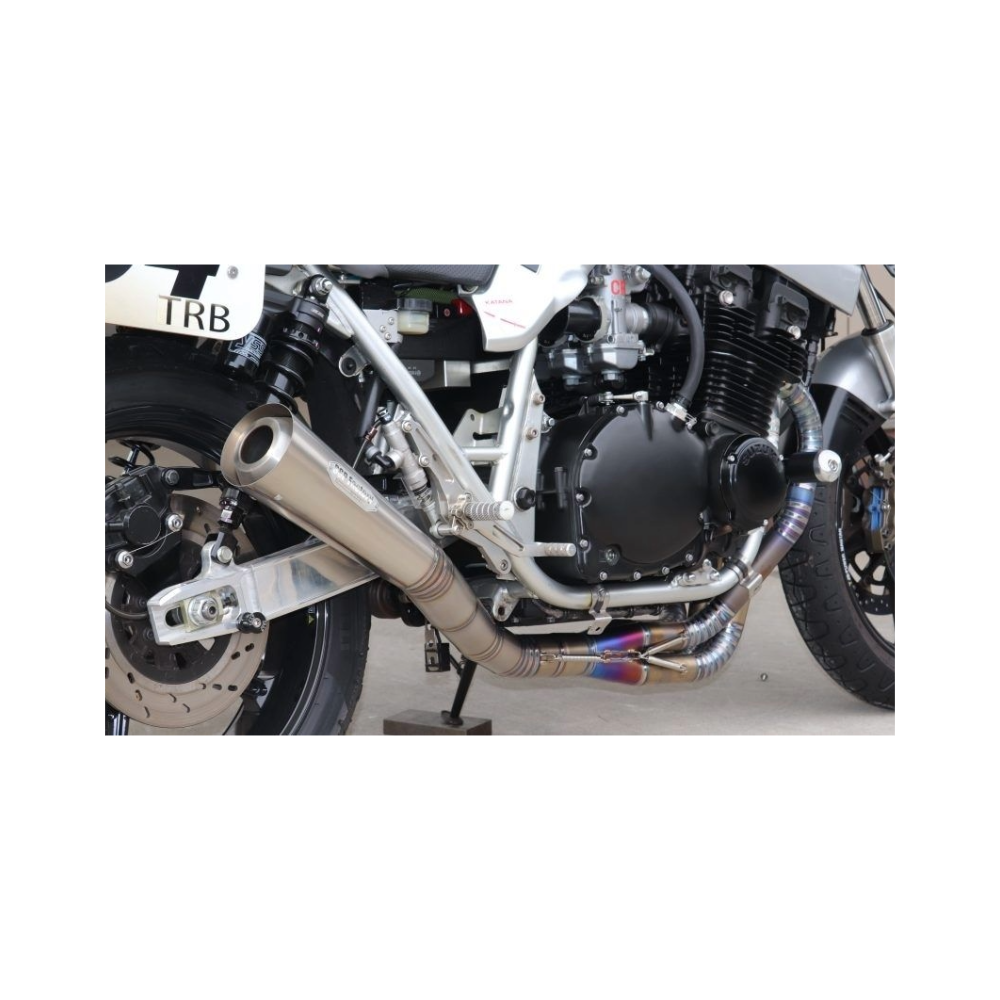SSP Factory WAGIRI Megaphone Exhaust – Titanium Racing System (GSX750S / GSX1100S)