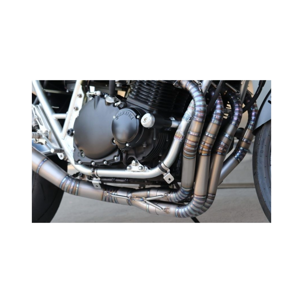 SSP Factory WAGIRI Megaphone Exhaust – Titanium Racing System (GSX750S / GSX1100S)