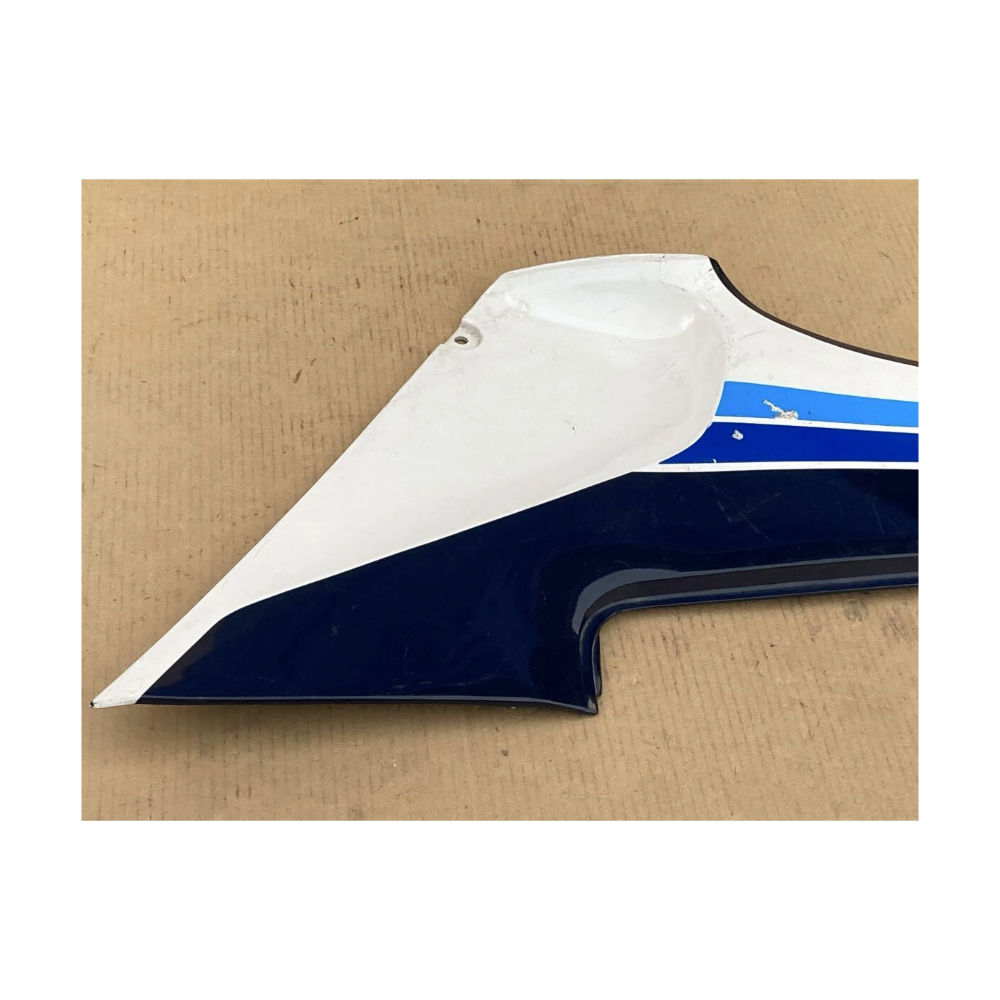 Suzuki RG250Γ GJ21B Side Cover – Right (White/Blue, 1985)