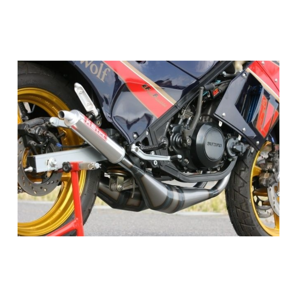 K2TEC STRAIGHT EXHAUST CHAMBER TYPE-1 fits RG250 GAMMA GJ21B