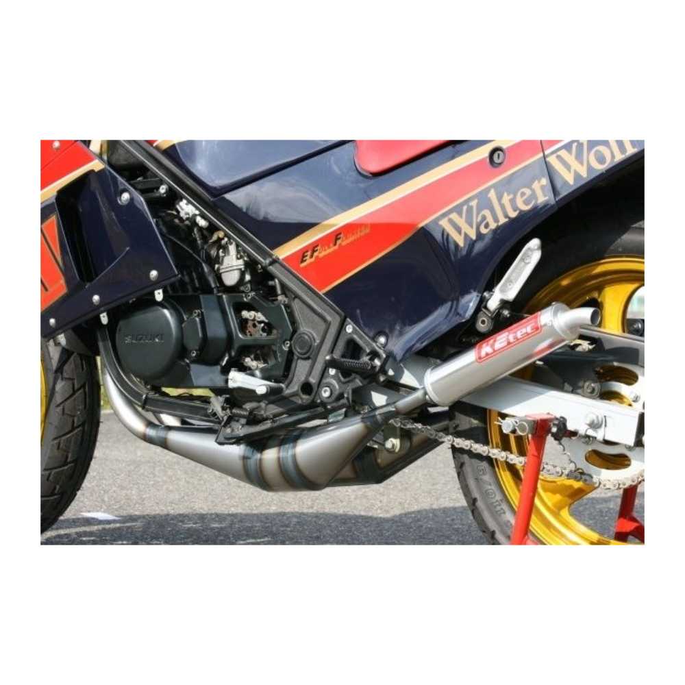 K2TEC STRAIGHT EXHAUST CHAMBER TYPE-1 fits RG250 GAMMA GJ21B