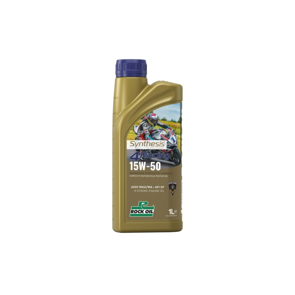 ROCK OIL SYNTHESIS 4 RACING 15W-50 FULLY SYNTHETIC MOTORCYCLE OIL — 1L