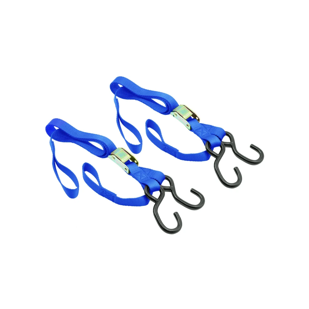 Psychic Classic Integrated Soft Hook Tie Down Straps – Blue (2,500 lb Rated)