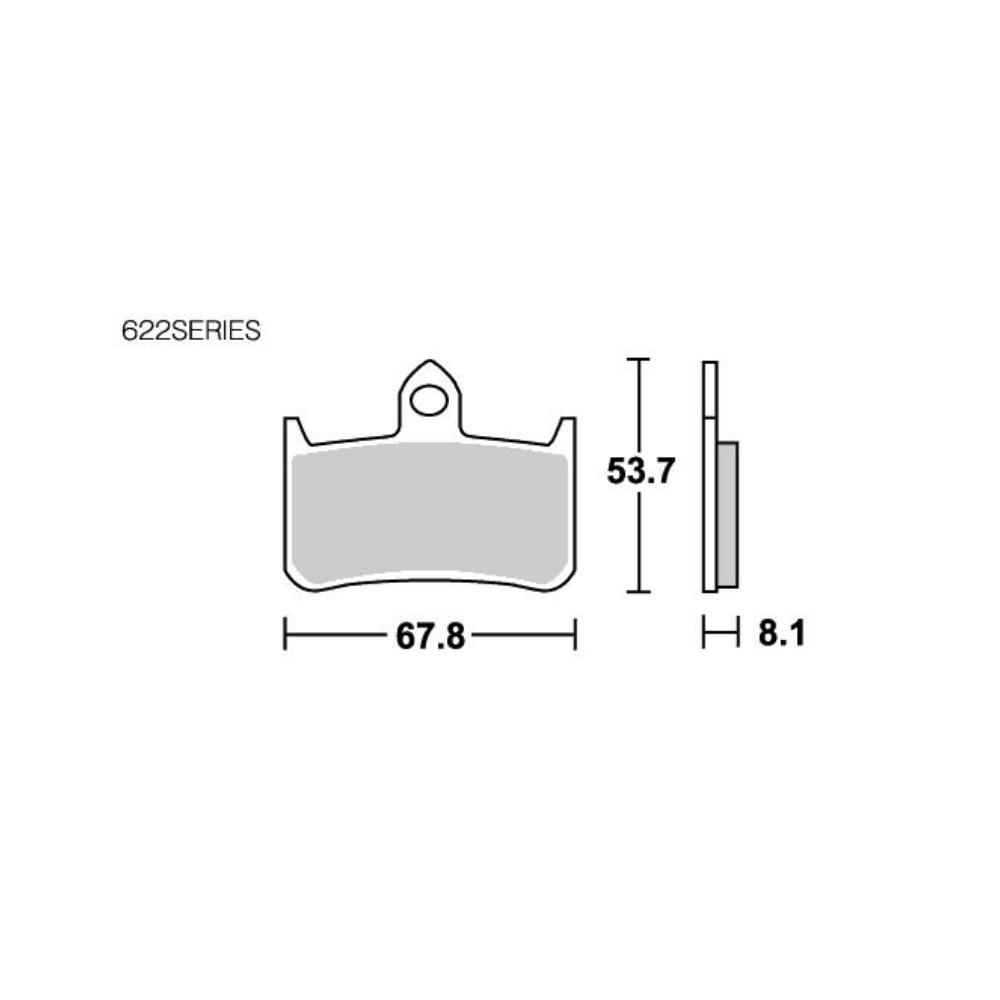 SBS Racing Dual Carbon 622DC Brake Pads – Front