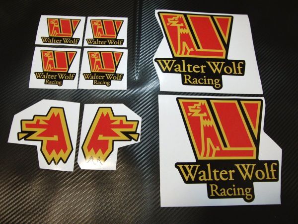 Walter Wolf Racing Sticker Set – For RG250, RG400, RG500, RGV, GSX-R | Weather-Resistant Vinyl