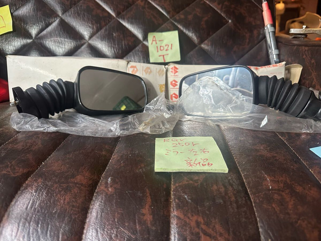 Suzuki RGV250Γ VJ21A Genuine Left & Right Mirrors | Brand New OEM | Dead Stock