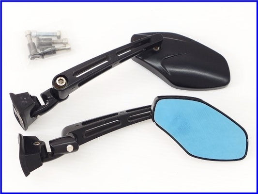 Aftermarket Mirror Set – Excellent Condition | Fits 1992 Suzuki GSX-R1100 (GV73A) | Blue Glass | L/R Pair