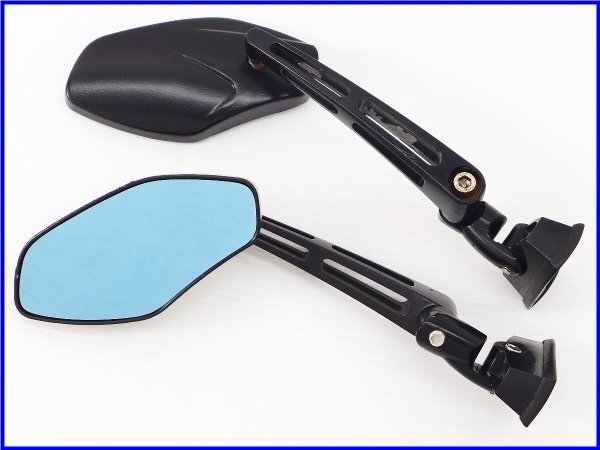 Aftermarket Mirror Set – Excellent Condition | Fits 1992 Suzuki GSX-R1100 (GV73A) | Blue Glass | L/R Pair