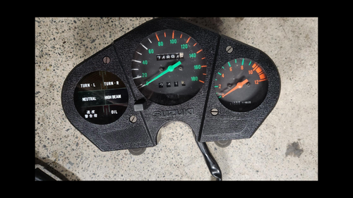 1984 Suzuki Katana GSX750S3 Dash Cluster – Excellent Condition | 74,894 km