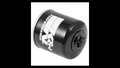 K&N HF-153 High-Performance Oil Filter – Spin-On with 17mm Wrench-Off Nut