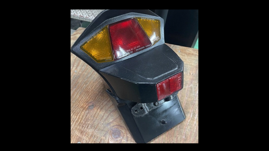 Used Genuine Tail Light Assembly for 1984 Suzuki GSX750S-3 Katana – OEM Rear Combination Lamp in Good Condition