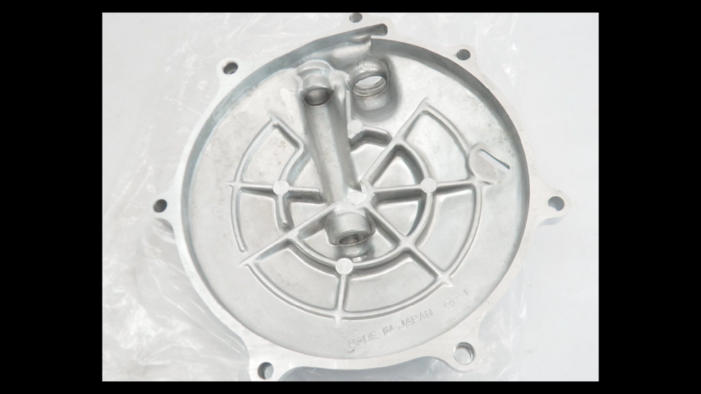 New Old Stock Clutch Cover – Kawasaki KR-1 / KR250B | Genuine OEM Engine Cover (Part No. 14024-1821)