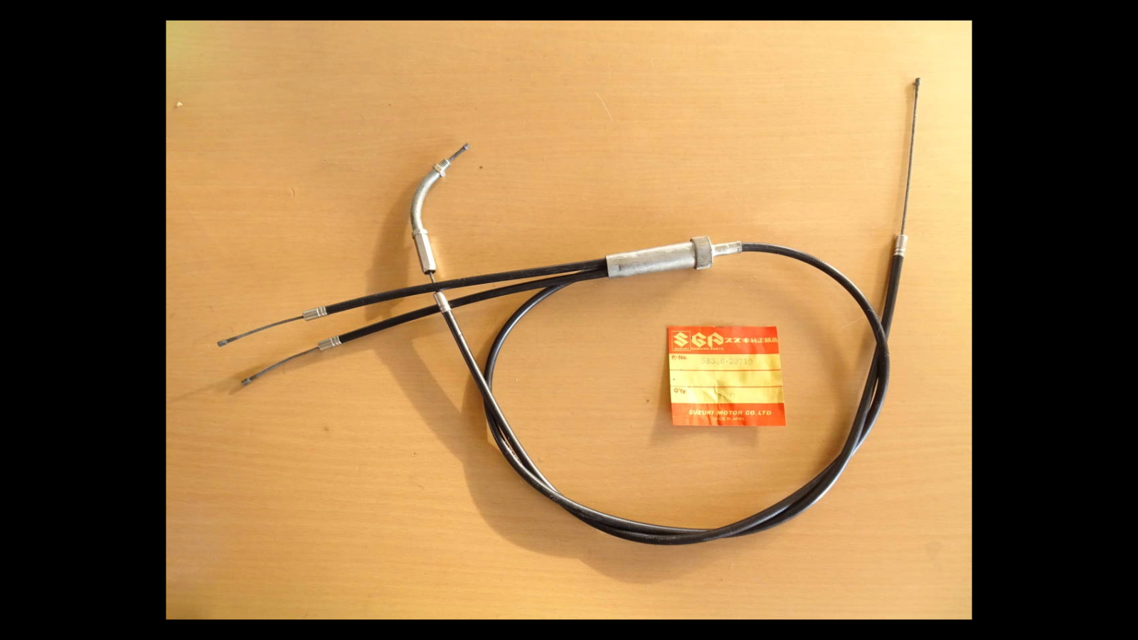 Genuine New Throttle Cable – Suzuki T90 / T125 Wolf (Up Handlebars) | Part No. 58300-20710