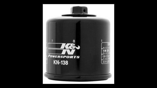 K&N Oil Filter KN-138 — High-Performance Filter for Suzuki Motorcycles