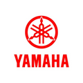 The image features the Yamaha logo in red and white color scheme on a white background.
